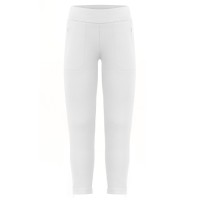 Girls stretch fleece pants white