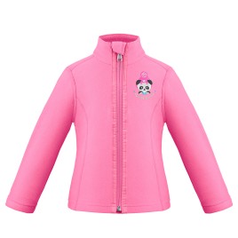 Girls micro fleece jacket lolly pink