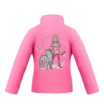 Girls micro fleece jacket lolly pink