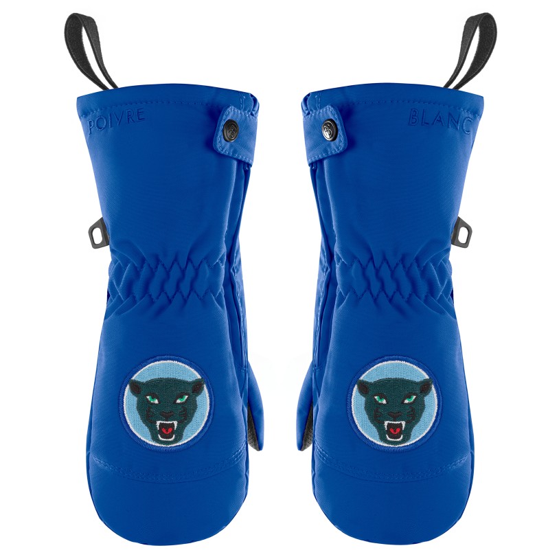 Boys ski mittens infinity blue