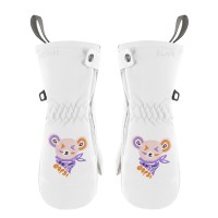 Girls mittens white Mimi