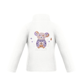 Girls micro fleece jacket white Ruby