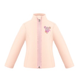 Girls micro fleece jacket baby pink Ruby
