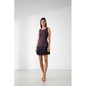 Womens tank top mulberry purple