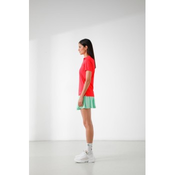 Womens eco active polo shirt techno red