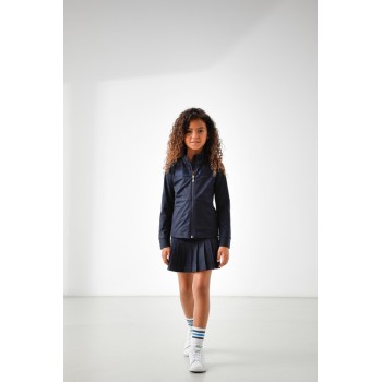 Girls stretch jacket embo oxford blue