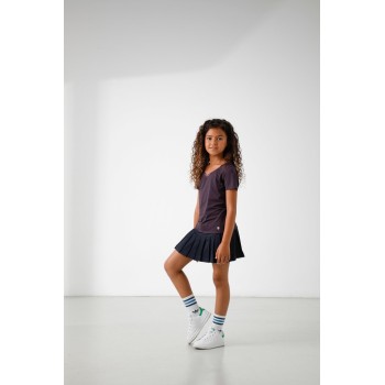 Girls stretch t-shirt mulberry purple