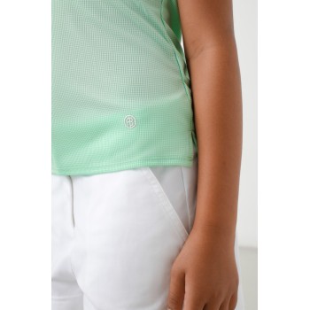 Girls eco active polo shirt mint green