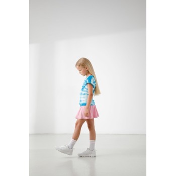 Girls eco active t- shirt cloudy diva blue